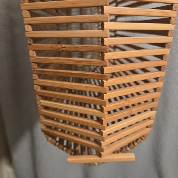 Stylish Cult Gaia Tan Bamboo  Women's Bag - Picture 5 of 6